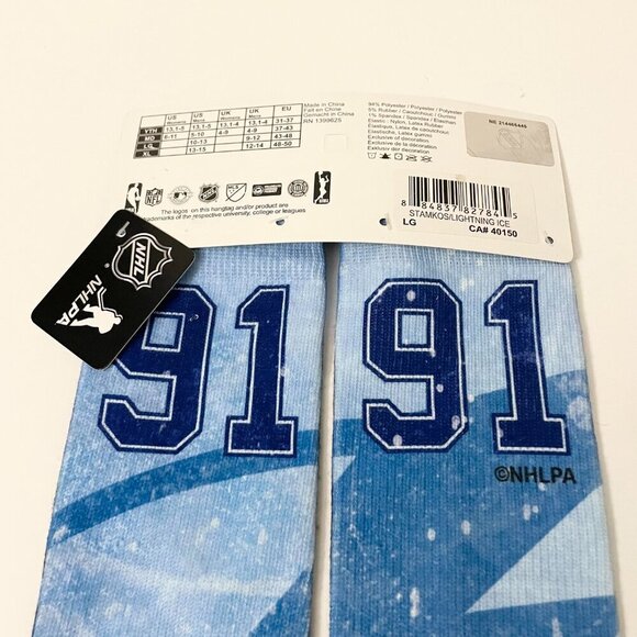 FBF Originals NHL Steven Stamkos Socks Mens Large Socks Tampa Bay Lightning - Picture 10 of 14